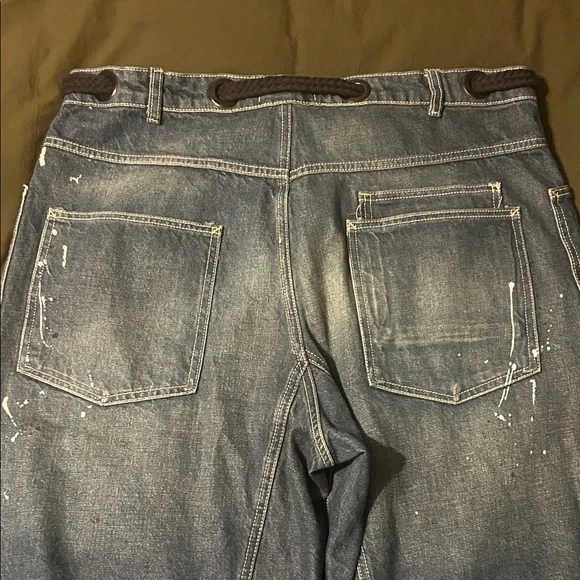 We The Free Moxie Dark Blue Wide Leg Jeans - Picture 10 of 13